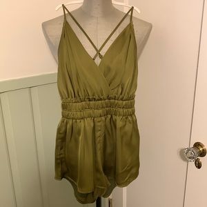 Satin romper
